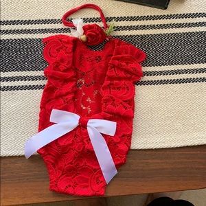Newborn lace photo shoot outfit